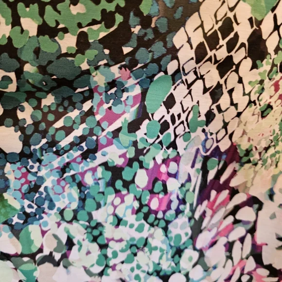 VOTE PRETTY Colorful Snake Print Tie Front Dress - Picture 5 of 6